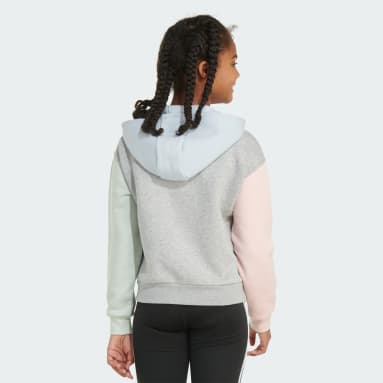 adidas Long Sleeve Colorblock Pullover Hoodie