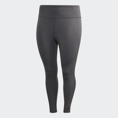 Women Cross Training Grey Believe This Solid 7/8 Tights​ (Plus Size)