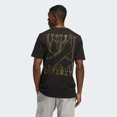 Männer Sportswear Black Panther Graphic T-Shirt Schwarz