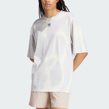 Adidas originals lang蹇檙met t-shirt dame sale
