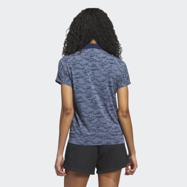 Polo imprimé Go-To Bleu Femmes Golf