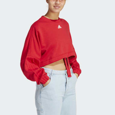 Ženy Sportswear červená Mikina Dance Crop Versatile