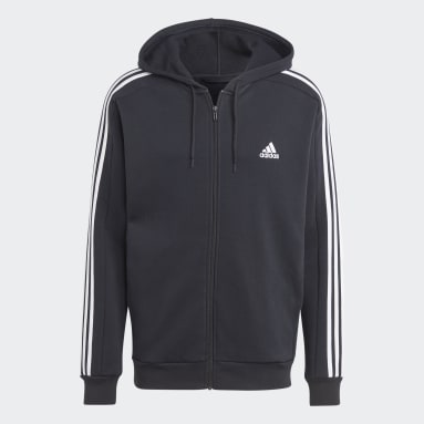 Veste à capuche entièrement zippée molleton 3 bandes Essentials