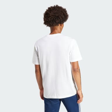 Tee-Shirts Homme  Adidas T-shirt adidas Futbol Logo Blanc / Blanc / Blanc  — Dufur