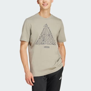 adidas Two-Colored Ribbed Tee - Green
