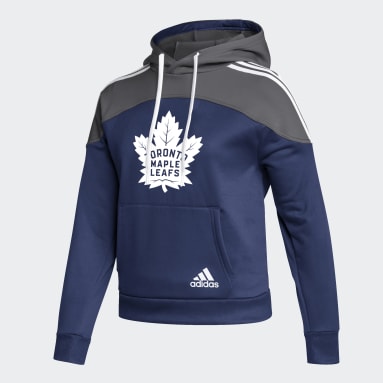 Sweat-shirt à capuche Maple Leafs Pullover Bleu Femmes Hockey