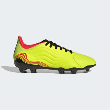 Kids Football Yellow Copa Sense.1 Firm Ground Boots