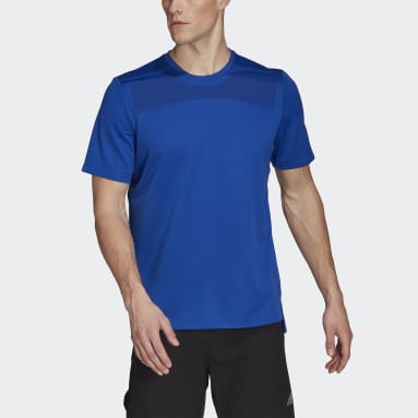 T-shirt imprimé Workout Front Rack Impact Bleu Hommes Entraînement