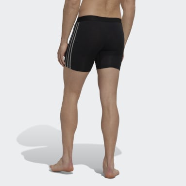Boxer en coton Active Flex 3-Stripes noir Hommes Entraînement