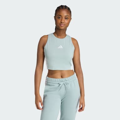 ESSENTIALS 3-STRIPES PADDED TANK