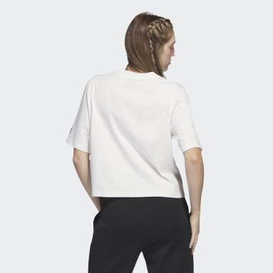 Women sportswear White Marimekko Crop Tee