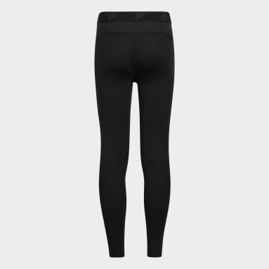 Youth Running Black Techfit Tights
