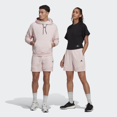 Sportswear Pink Botanical Dyed kønsneutrale shorts