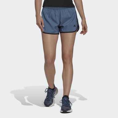 Women Running Blue Marathon 20 Shorts