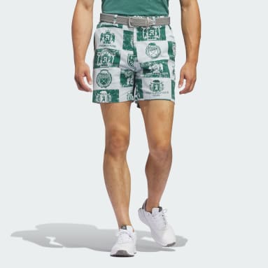 Men Golf Green Go-To Printed Shorts