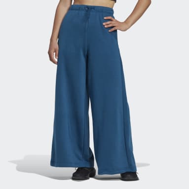 Pantalon ample en molleton Studio Lounge Bleu Femmes Sportswear