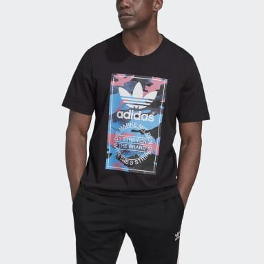 T-shirt graphique Camo Noir Hommes Originals