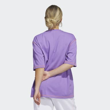Women's Sportswear Purple Sport Statement Boyfriend Pocket Tee