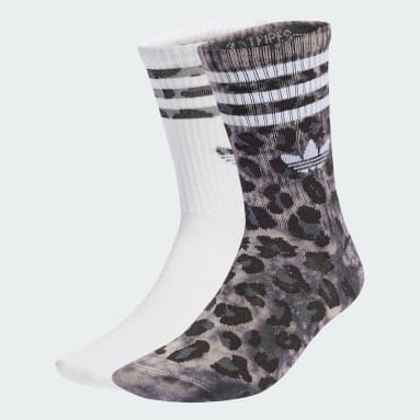 Leopard Crew Strumpor 2-pack