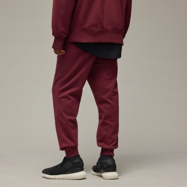 Y-3 French Terry Cuffed Pants Bordeaux Uomo Y-3
