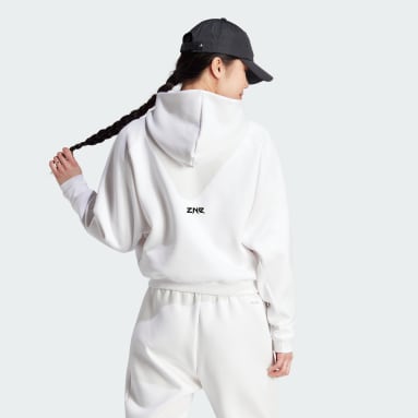 Nữ Sportswear Áo Hoodie Khóa Kéo Dọc Thân adidas Z.N.E.