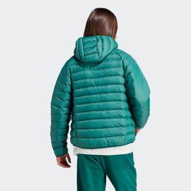 Casaca Acolchada con Capucha Verde Hombre Originals