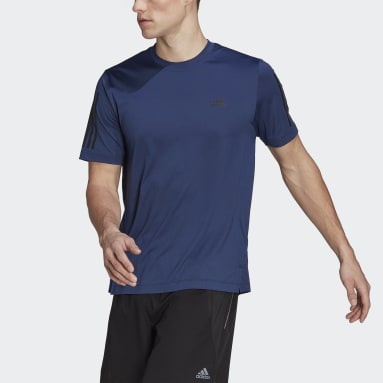 Männer Fitness & Training Training T-Shirt Blau