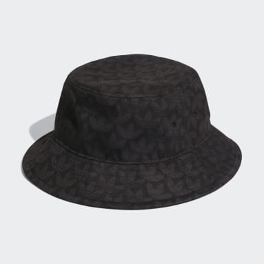 Monogram Print Solhatt Svart