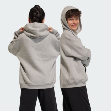 키즈 sportswear Grey 플리스 후디