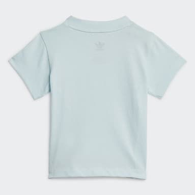 T-shirt Trefoil Blu Bambini Originals