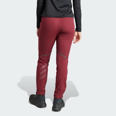 Women TERREX Burgundy Terrex Xperior Cross Country Ski Soft Shell Pants