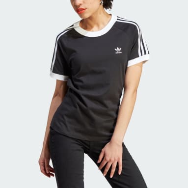 Dames Originals Adicolor Classics Slim-Fit 3-Stripes T-shirt