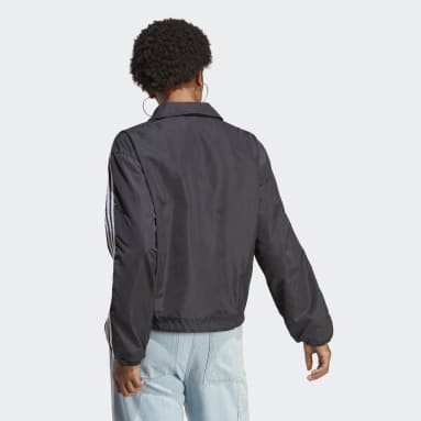 Ženy Originals černá Bunda Adicolor Classics 3-Stripes Coach