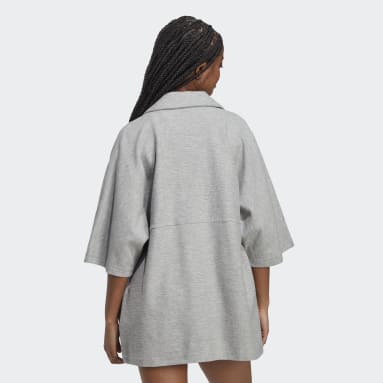 Women sportswear Grey 라운지 테리 루프 셔츠