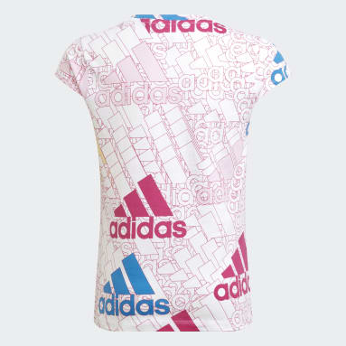 Camiseta Essentials Brand Love Print Blanco Niña Sportswear