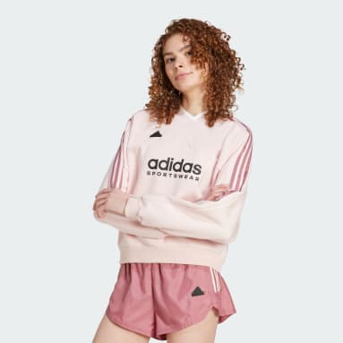 Adidas pink jumper womens on sale