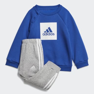Barn Sportswear Blå 3-Stripes Fleece Jogger Set