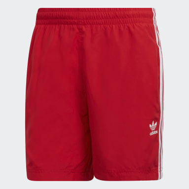 Shorts Natação Adicolor Classics 3-Stripes Vermelho Homem Originals