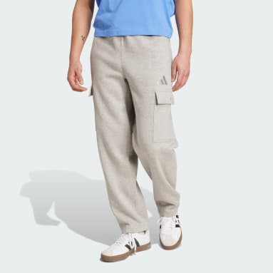 ALL SZN Fleece Loose Cargo Open Hem Pants