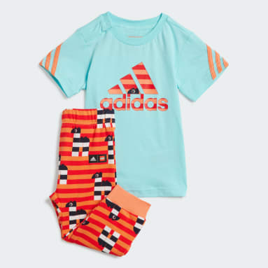 Infant & Toddler Sportswear Blue adidas x Classic LEGO® Tee and Pants Set