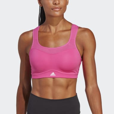 Sutiã de Sustentação Elevada adidas TLRD Rosa Mulher Ginásio E Treino
