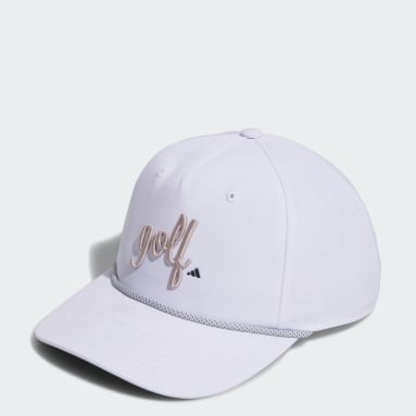 Women's Golf White Five-Panel Golf Hat