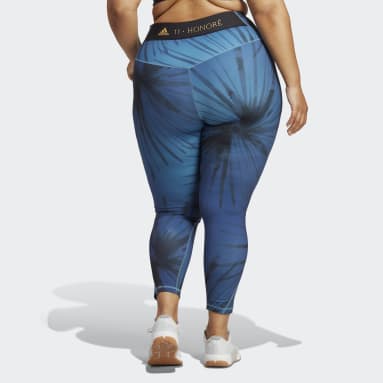 Women Gym & Training Blue adidas x 11 Honoré Studio Tights 7/8-Length (Plus Size)