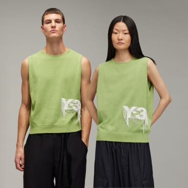 เสื้อกั๊กผ้าถักโลโก้ Y-3