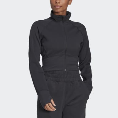 Women Training Black AEROREADY Studio Track Top