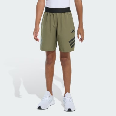 Elastic Waistband Woven Gym Shorts