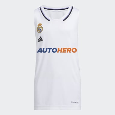 Děti Basketbal bílá Domácí dres Real Madrid