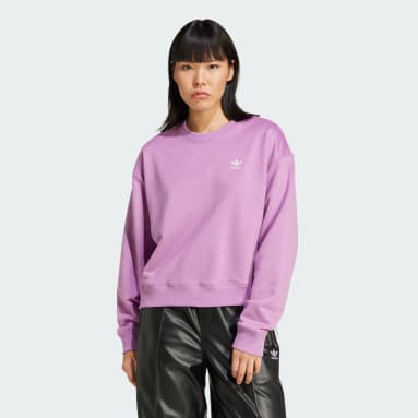 Trefoil Cropped Sweatshirt