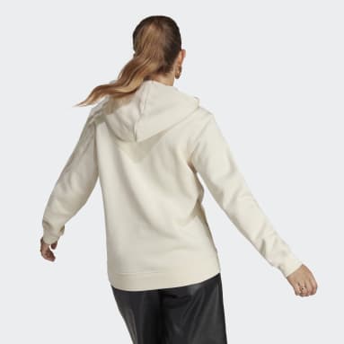 Sudadera con capucha Adicolor Essentials Fleece Beige Mujer Originals