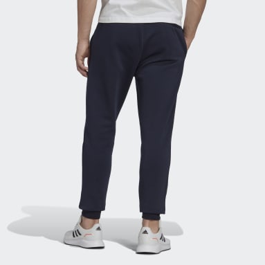 Essentials Fleece Regular Tapered Bukse Blå